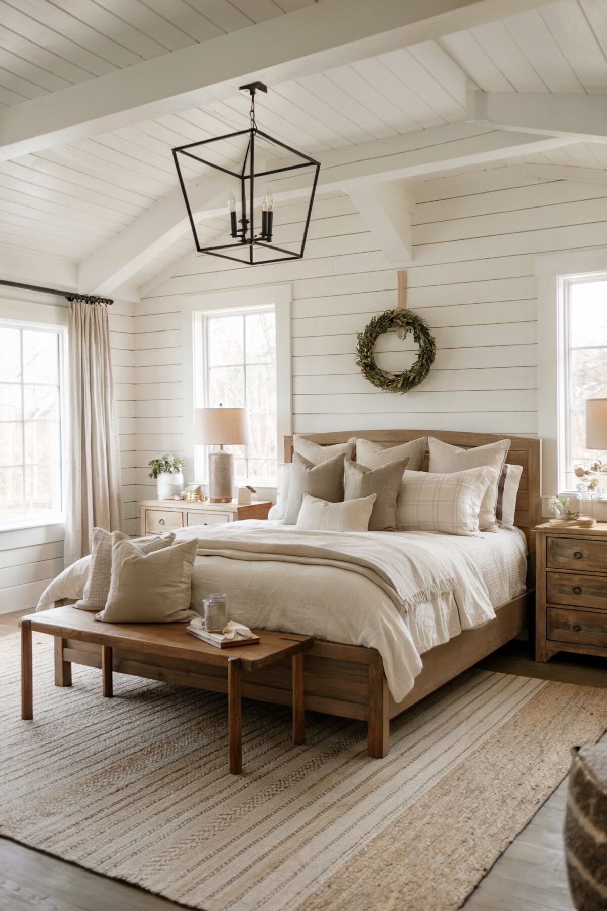 3. Shiplap Ceiling & Neutral Loom