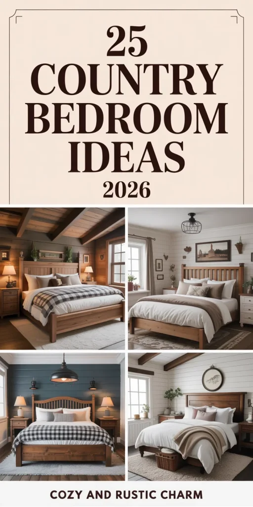 25 Dreamy Country Bedroom Ideas for 2026 That Will Transform