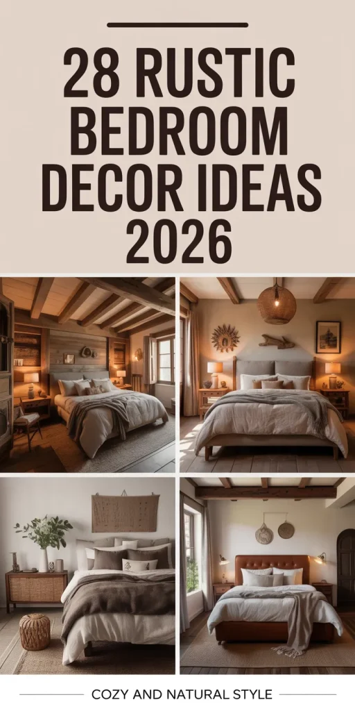 28 Stunning Rustic Bedroom Decor Ideas You Need to Try