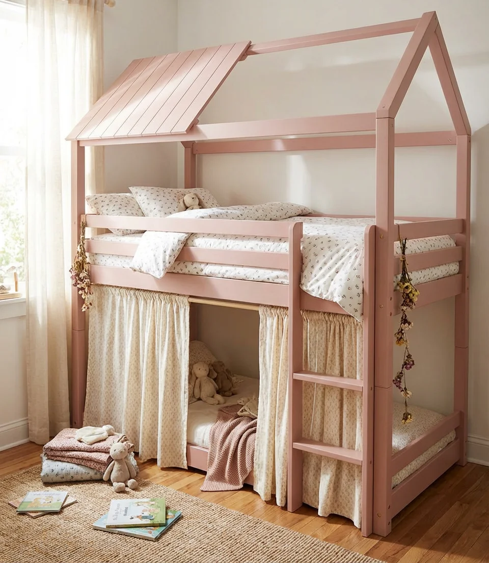 Cute Bunk Beds Styled for Little Kids 1