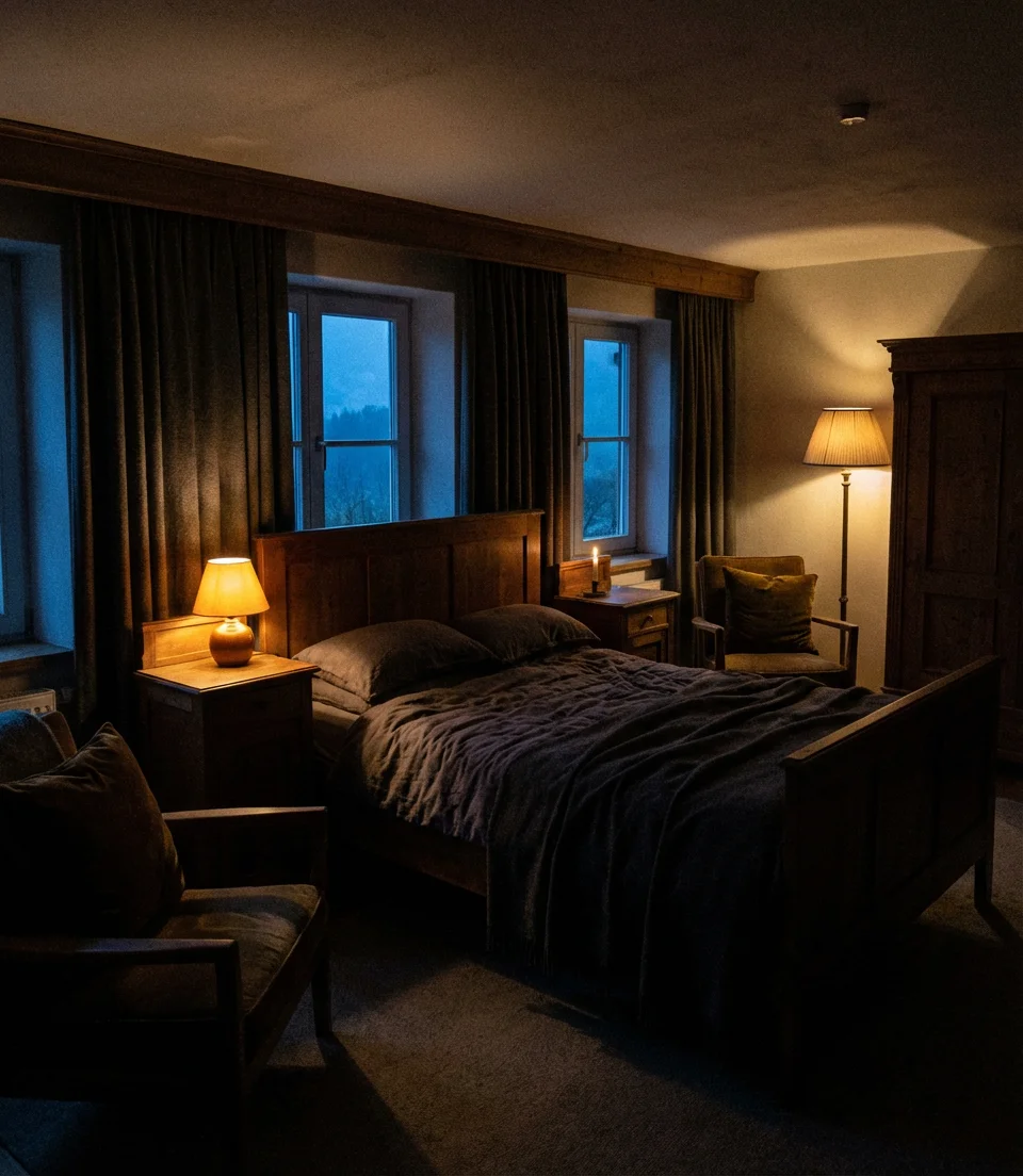 Dark and Dramatic Bedroom Lighting 2