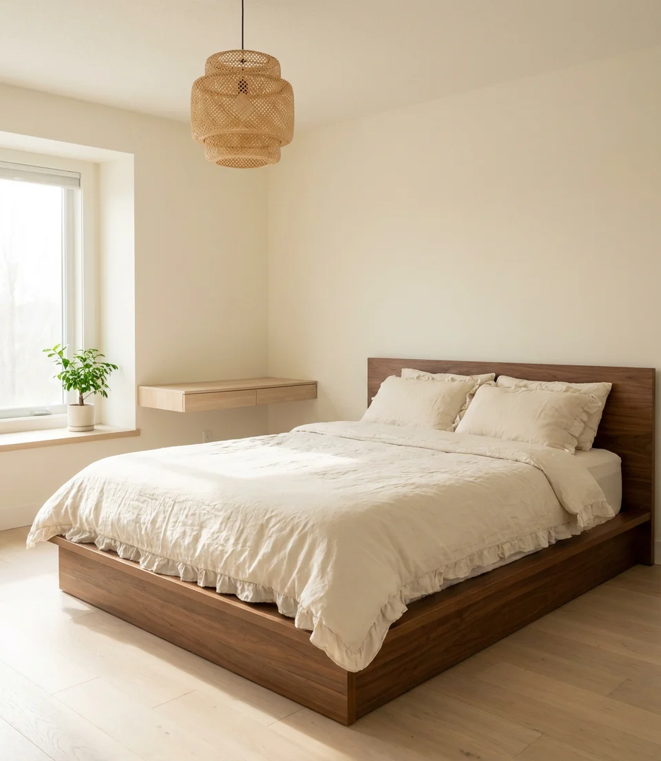 Japandi-Inspired Calm Teen Bedroom 1
