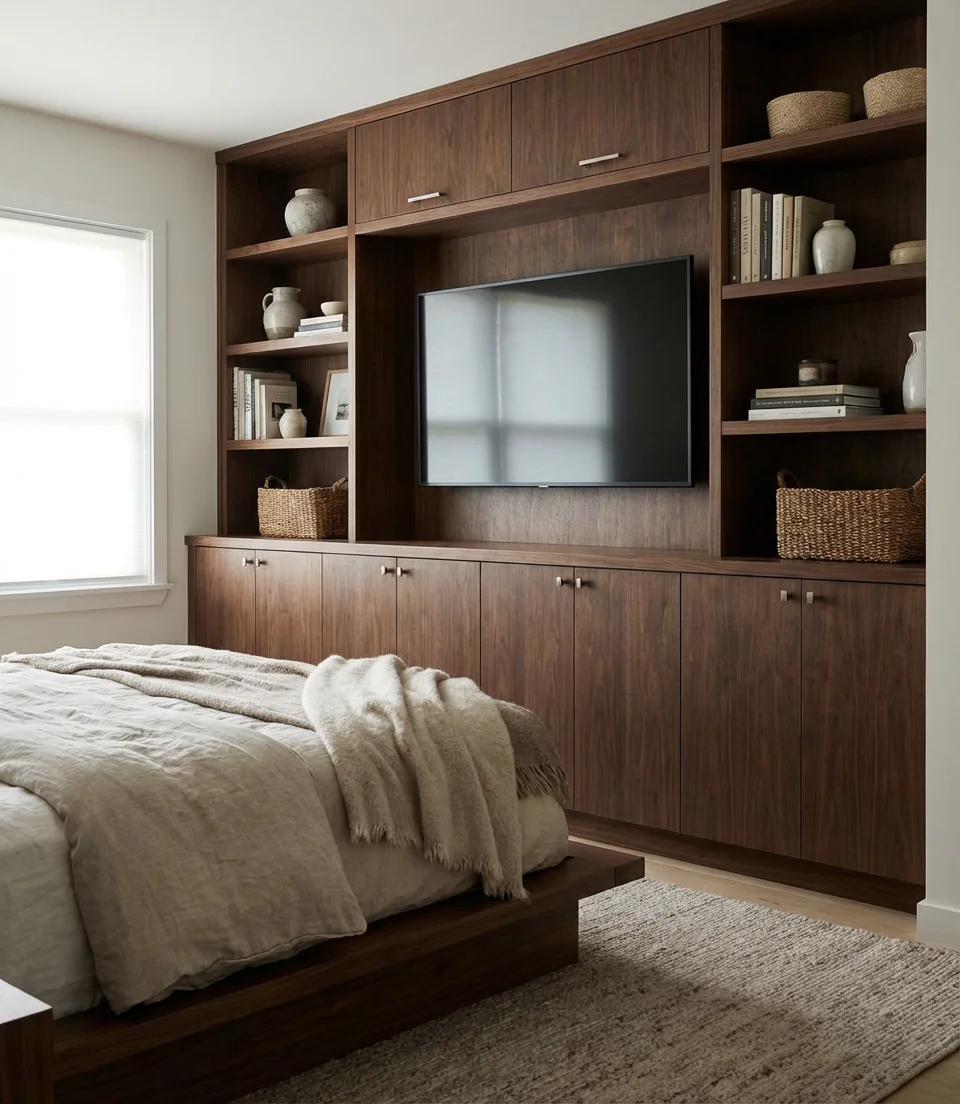 Dual-Purpose TV Console and Storage Wall 2