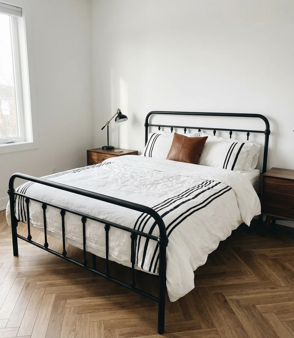 Black White and Brown Graphic Bedroom 1