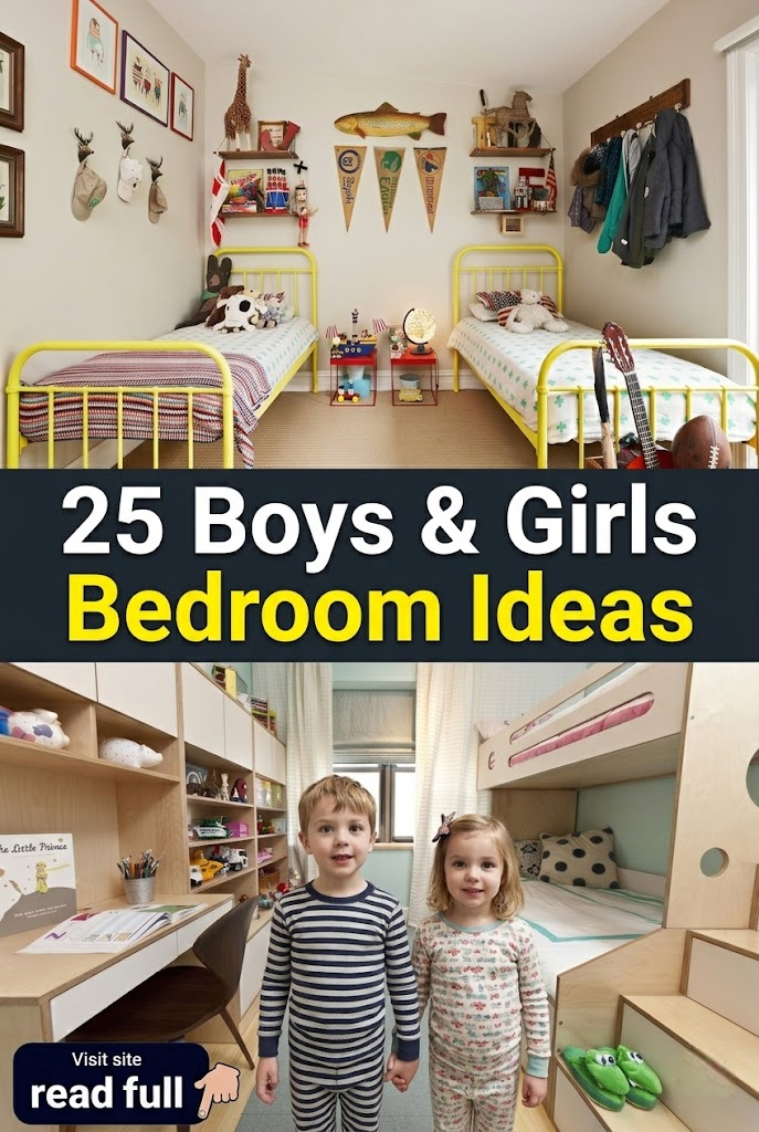 25 Smart & Stylish Shared Bedroom Ideas For Boys And Girls