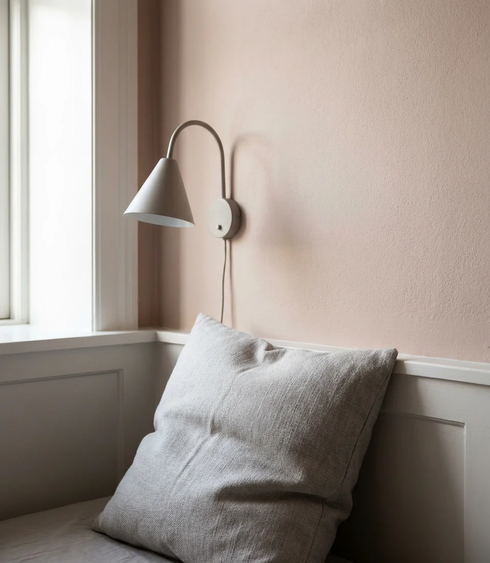 Soft Blush Pink with White Paneling 2