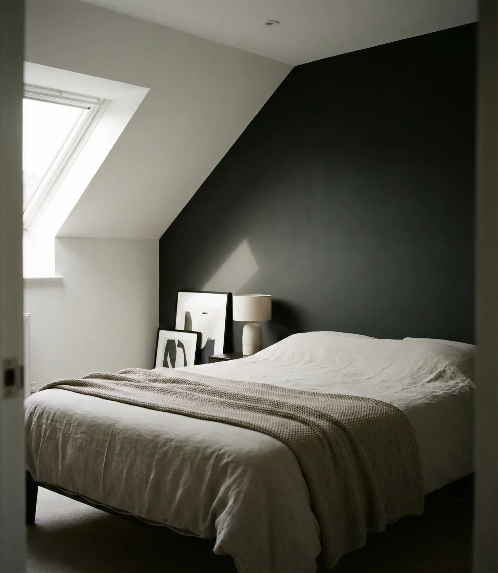 Dark Accent Wall in Attic Bedroom 2