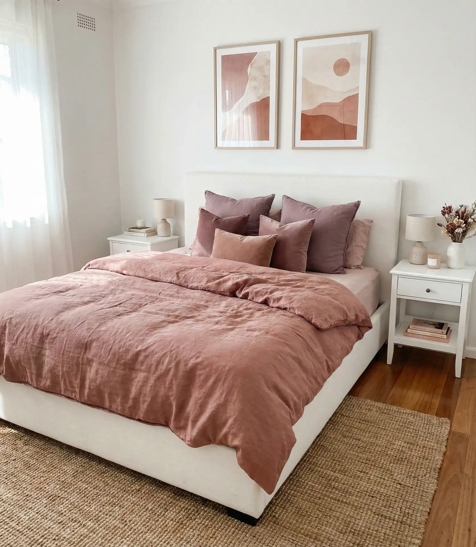 White and Dusty Rose Softness 1