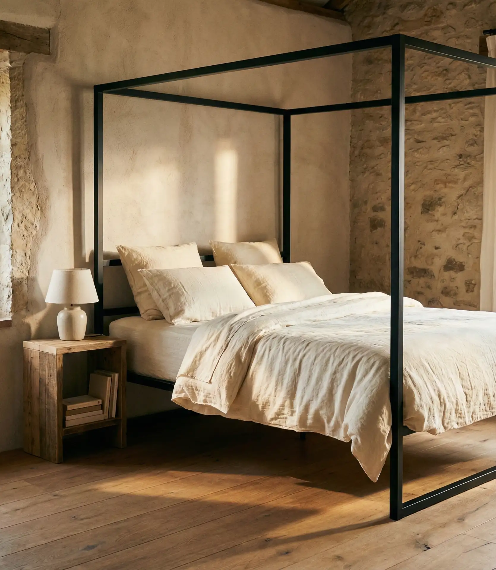 Four-Poster Bed with Simple Lines 2