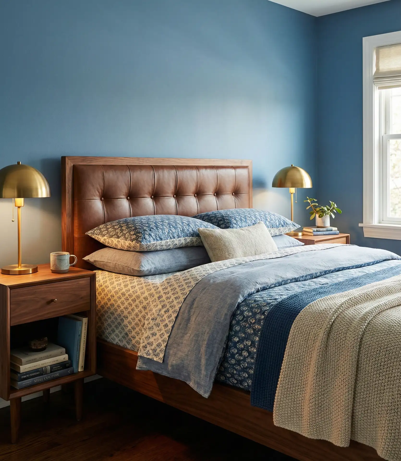 Brown and Blue Warmth 1